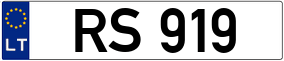 Trailer License Plate